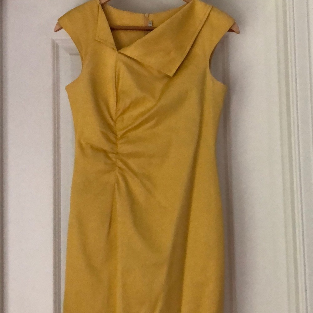 Mustard yellow sheath dress . Almost new.